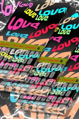 60s Love Keyboard Theme android App screenshot 0